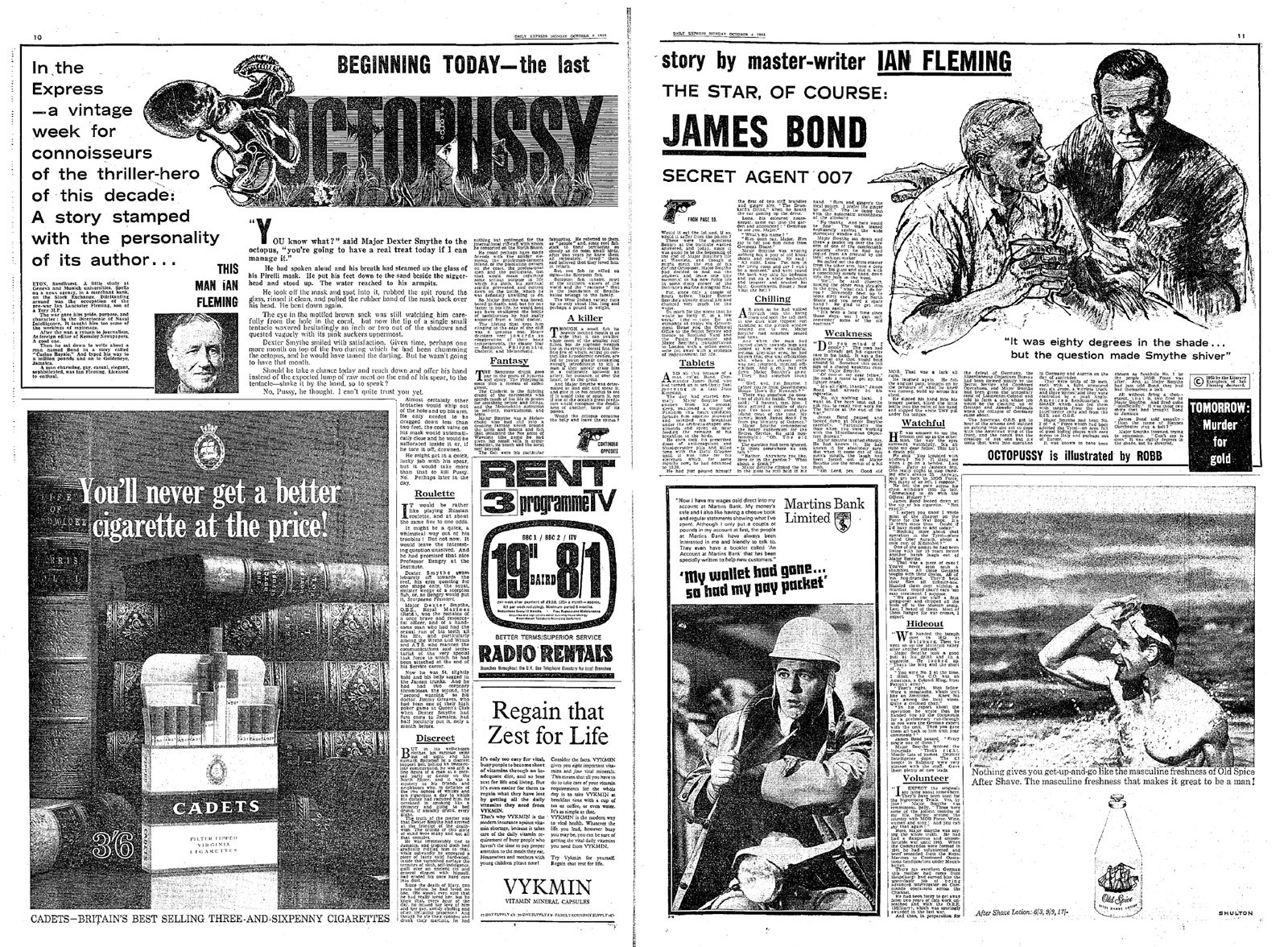 Газета «Daily Express», октябрь 1965 года