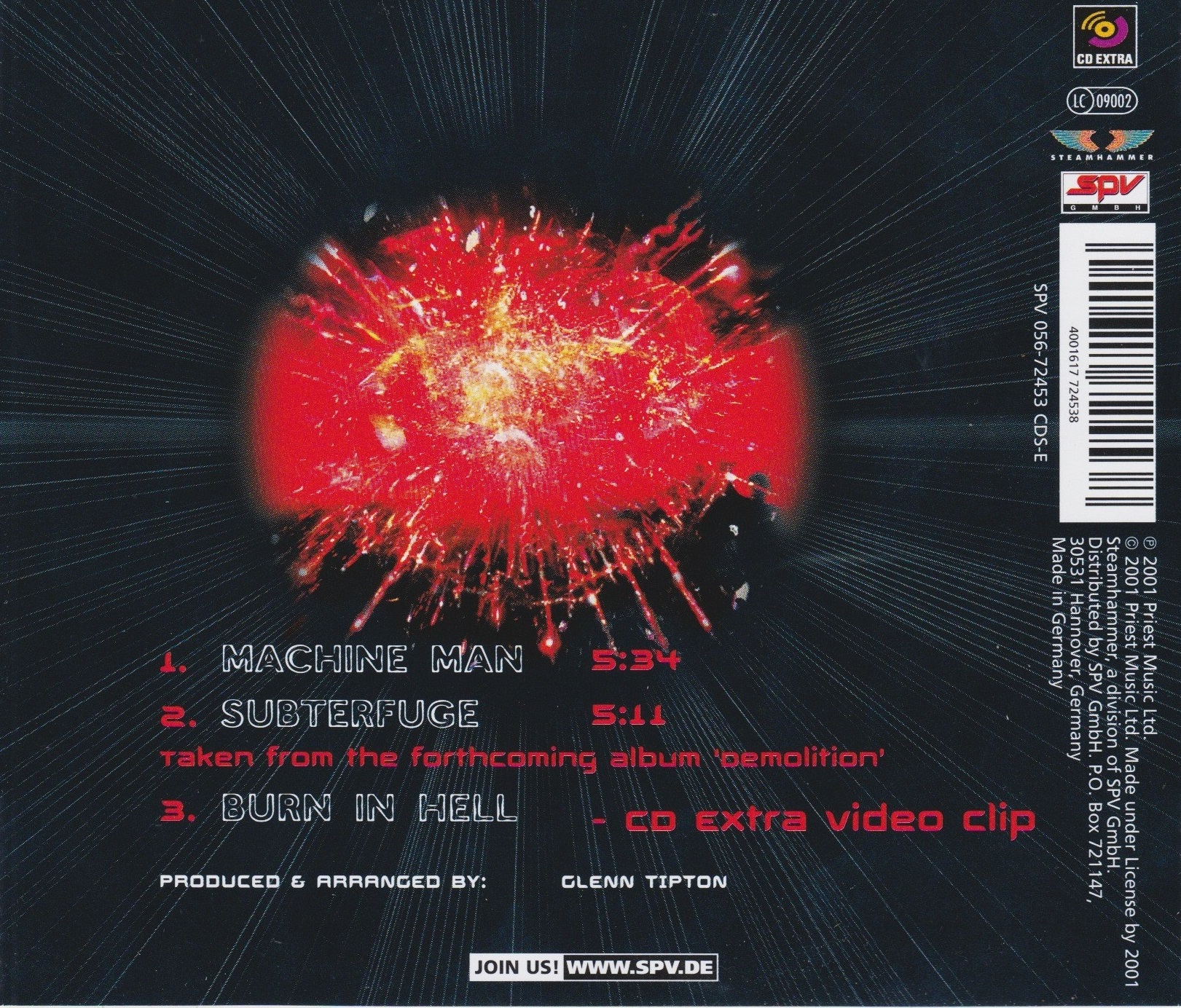 Judas Priest — Machine Man CDS (2001)